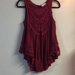Altered state maroon top